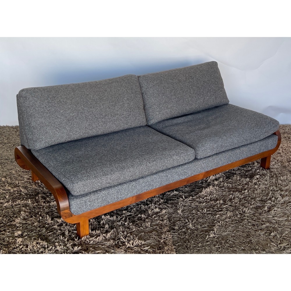 KGY-141521　３Ｐソファ［ダークグレー］