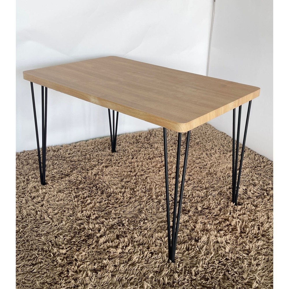 KGY-141503　ダイニング５点セット［ナチュラル／ブラック］