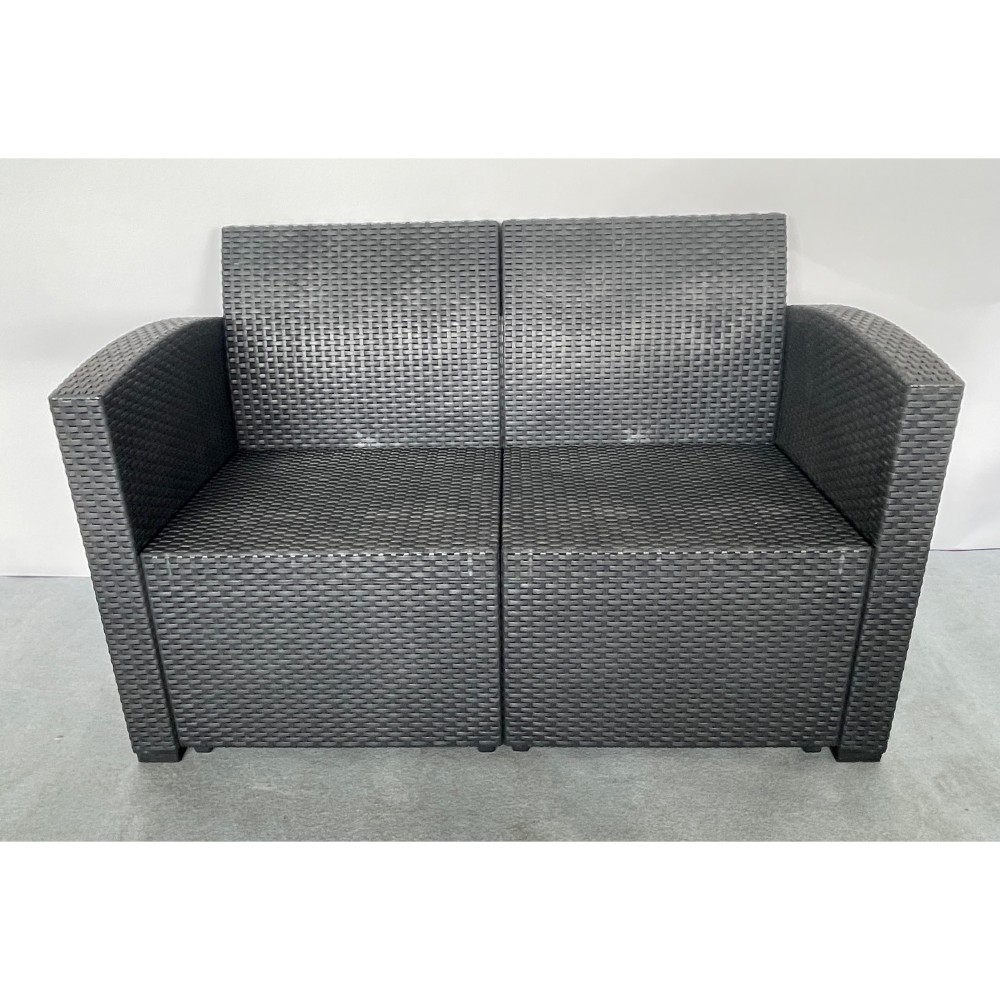 KGY-141909　ガーデンリビング４点セット［ブラック］