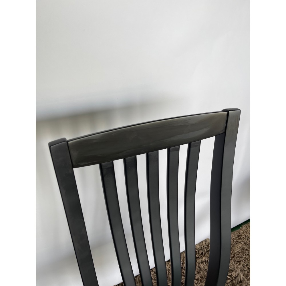 KGY-141583　ダイニング５点セット［ブラック］