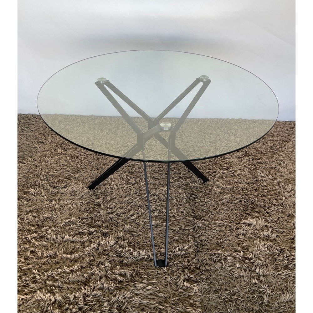 KGY-141572　ガラステーブル［ブラック］