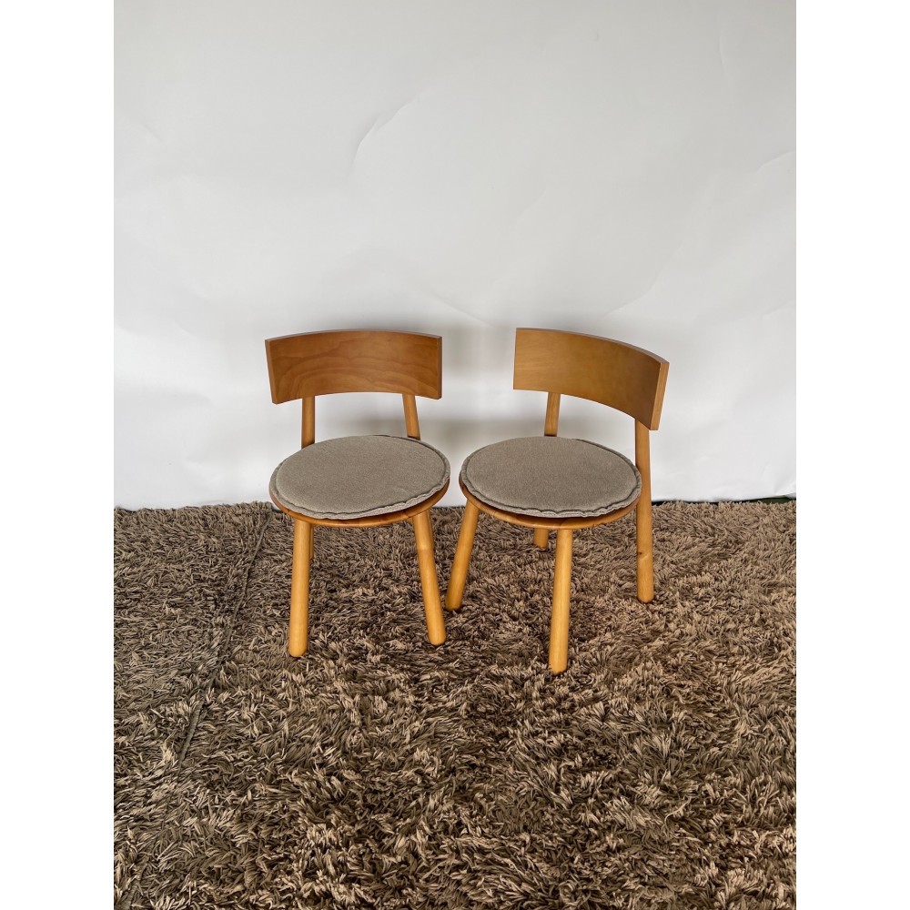 KGY-141582　ダイニング４点セット［ナチュラル］