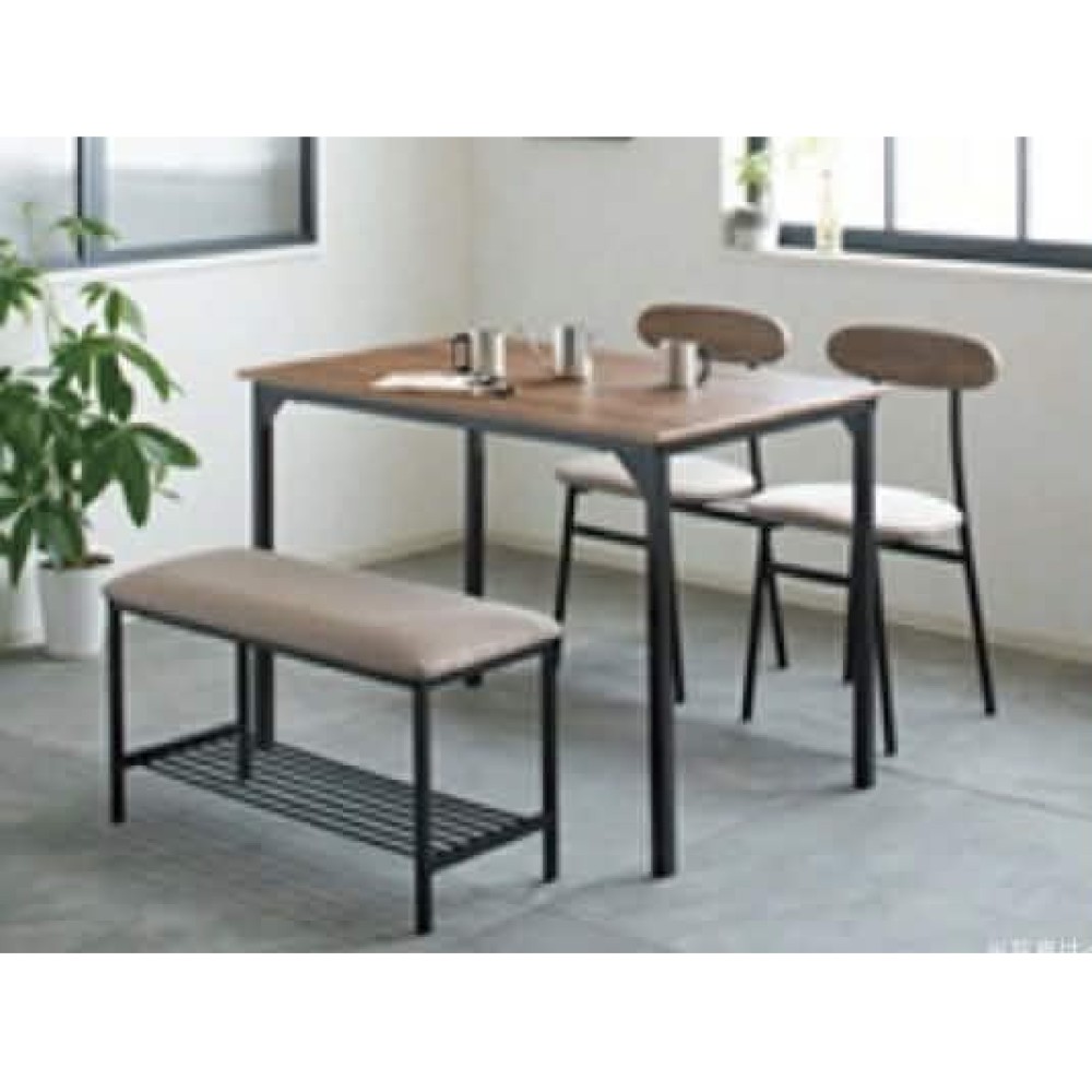 OBS-2100014　組立式ダイニング３点セット