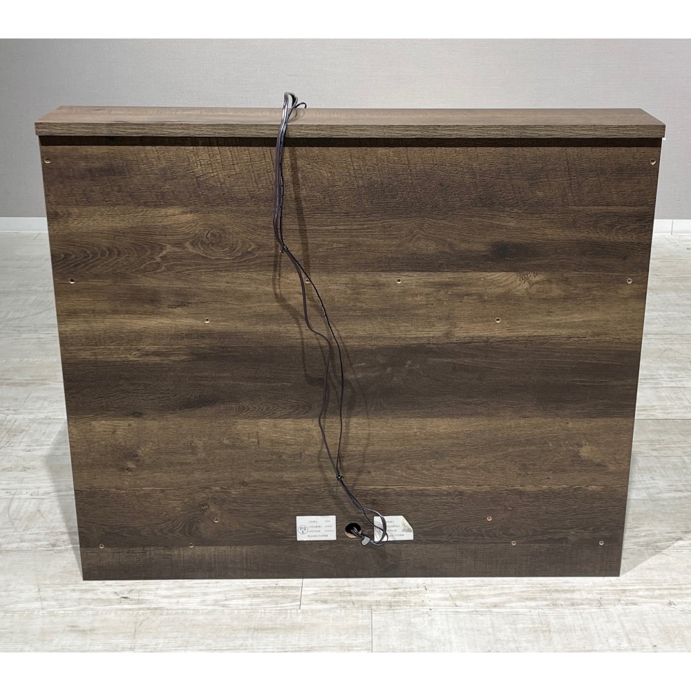 KGY-141159　収納付ベッドフレーム［シングル］［ブラウン］