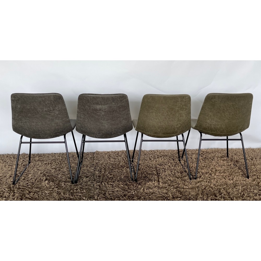 KGY-141563　ダイニング５点セット［グレー］