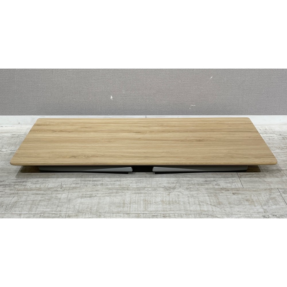 KGY-141087　折りたたみ式センターテーブル［ナチュラル／グレー］