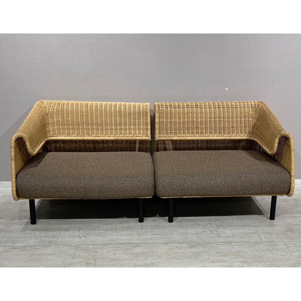 KGY-141093　２Ｐソファ［ナチュラル］