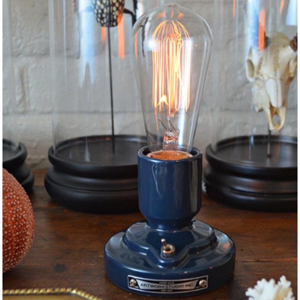 SWA-1115722　スタンド照明［白熱球/LED電球］［ディープブルー/ホワイト］