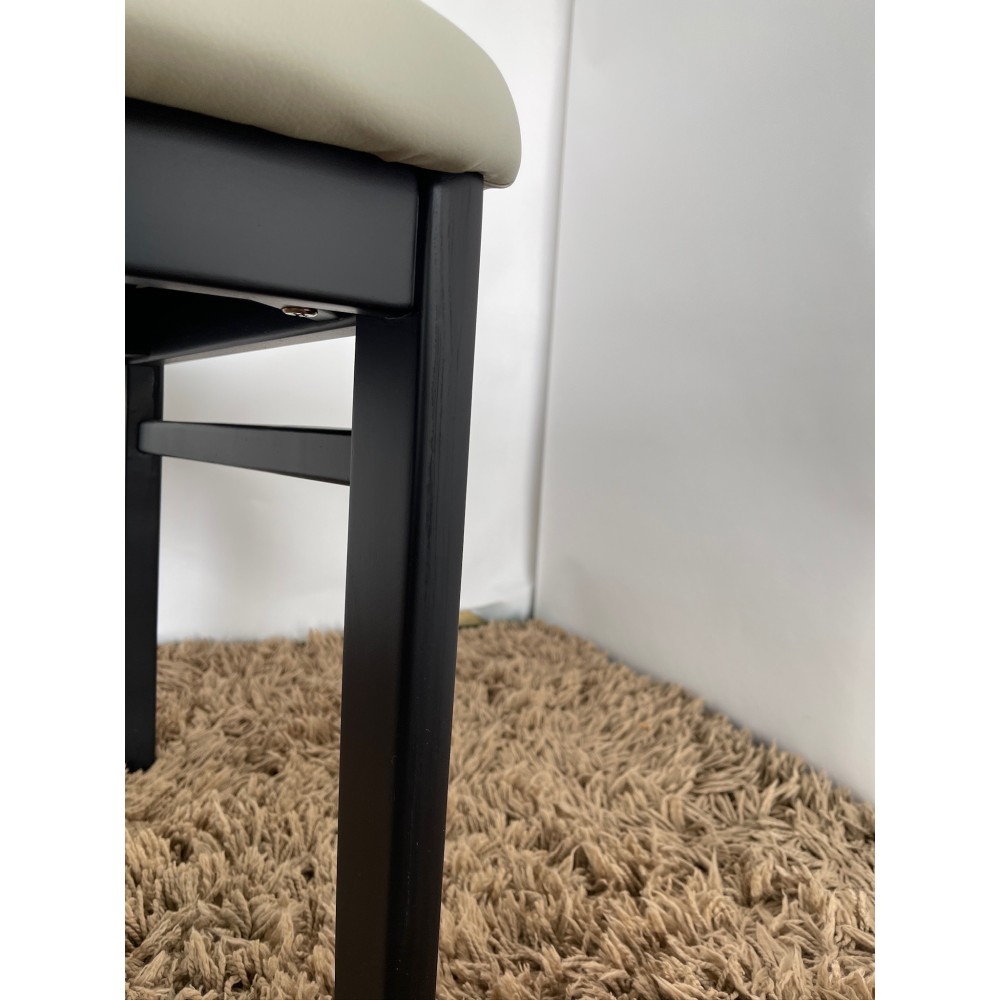 KGY-141583　ダイニング５点セット［ブラック］