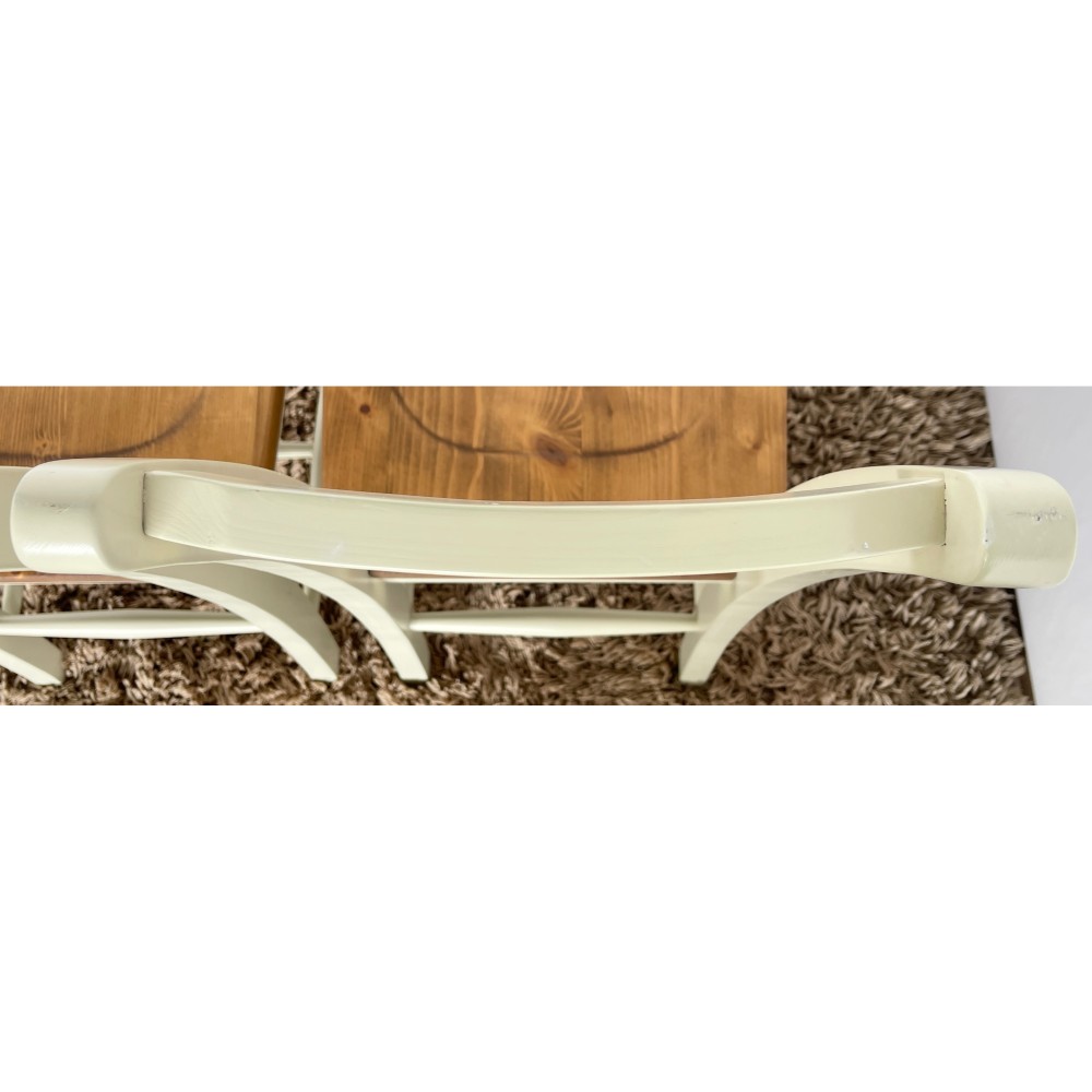 KGY-141589　ダイニング５点セット［ホワイト／ナチュラル］