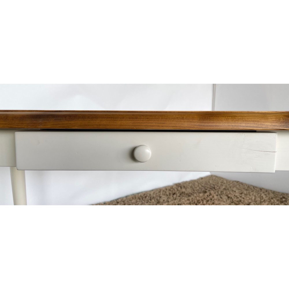 KGY-141589　ダイニング５点セット［ホワイト／ナチュラル］