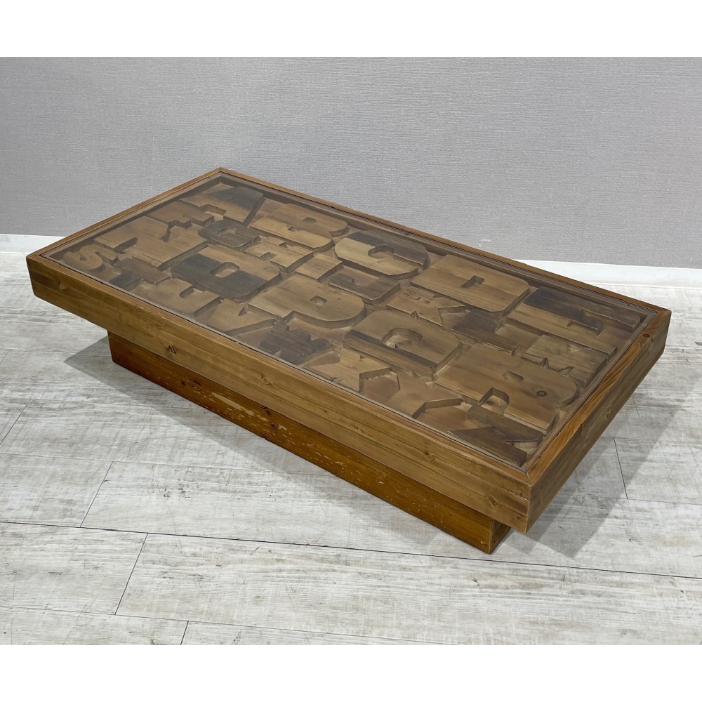 KGY-141017　ガラスセンターテーブル［ブラウン］