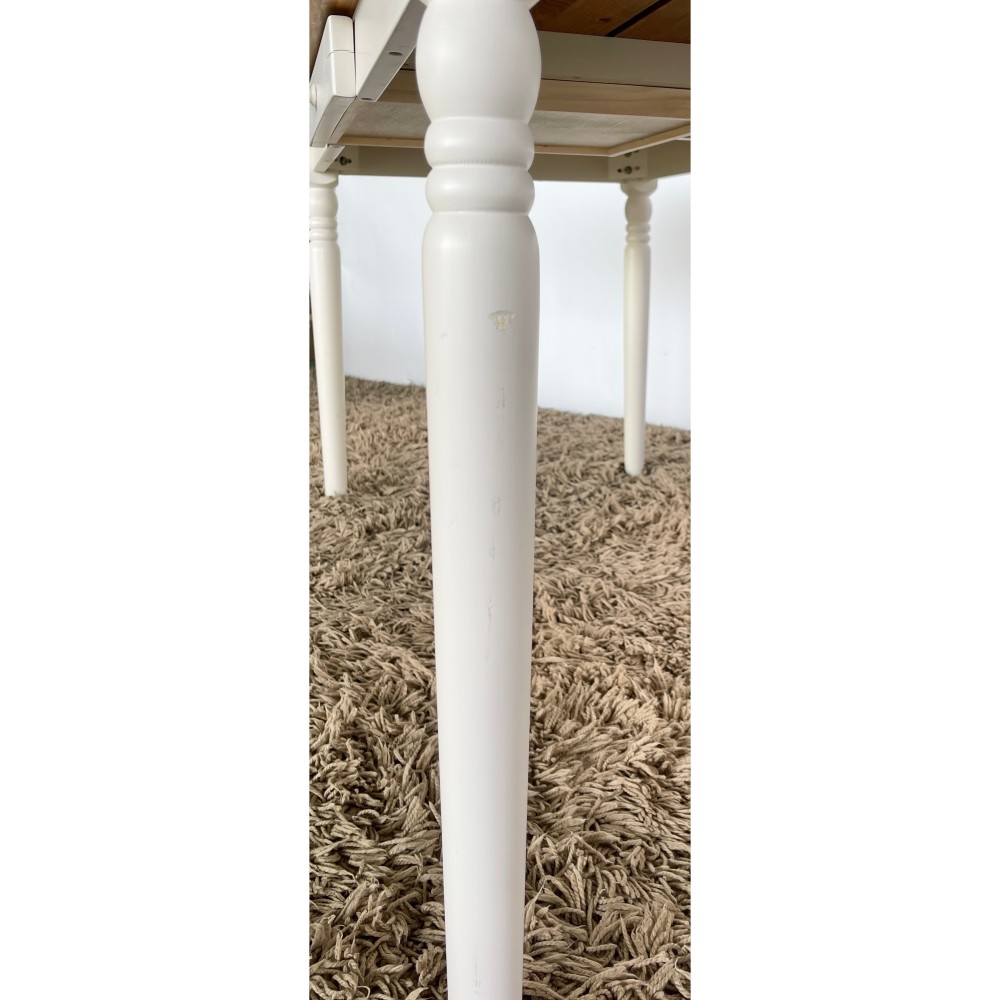 KGY-141589　ダイニング５点セット［ホワイト／ナチュラル］