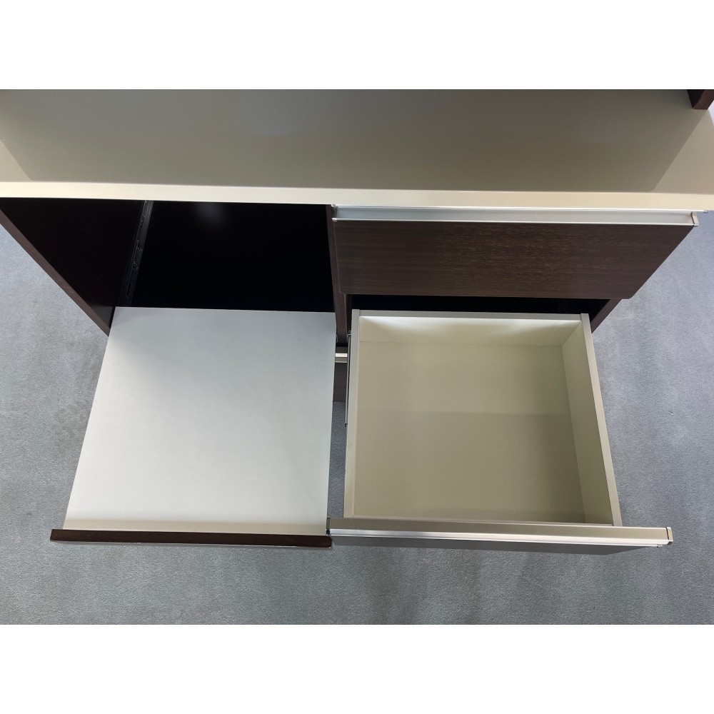 KGY-141897　食器棚［ブラウン］