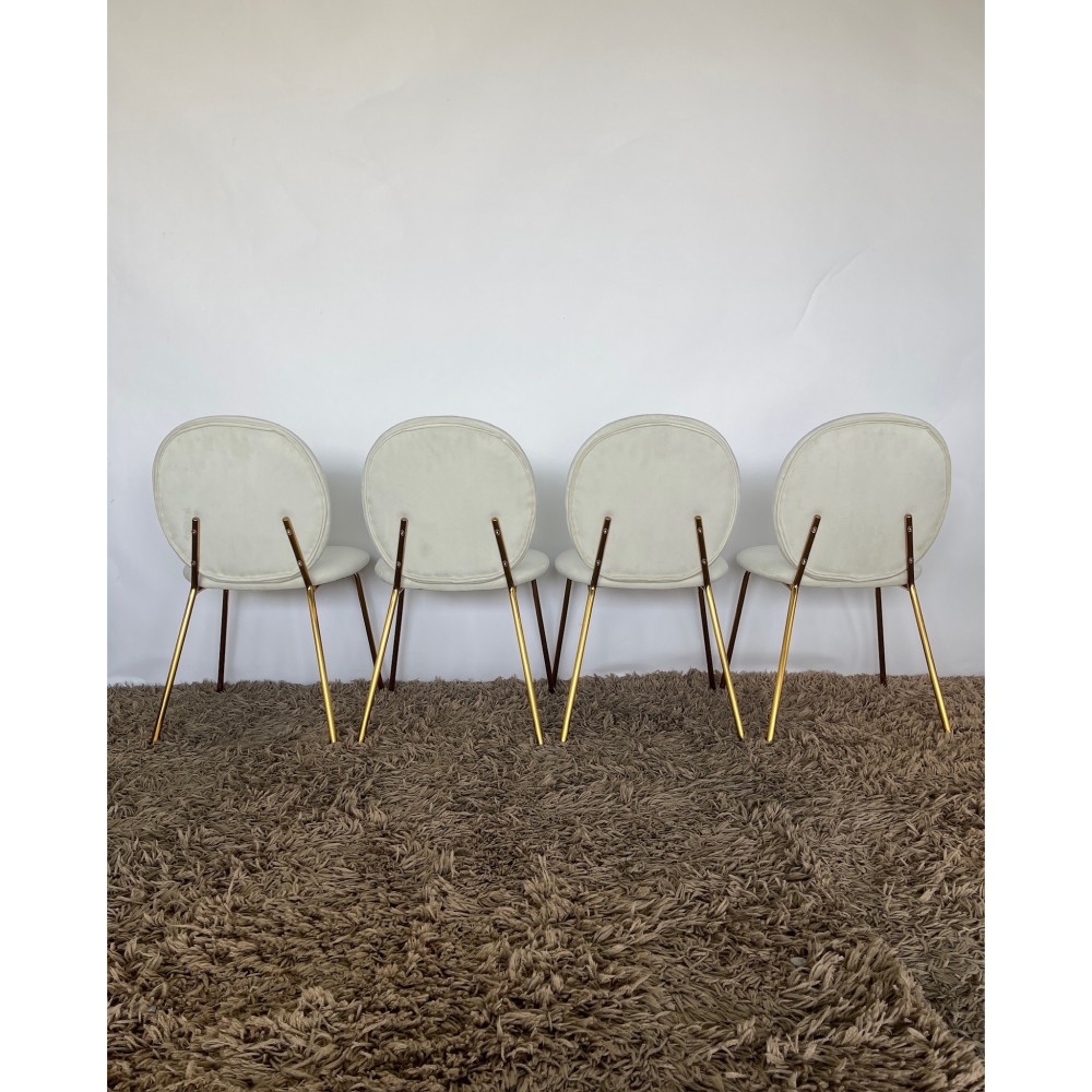 KGY-141822　チェア４脚セット［ベージュ］