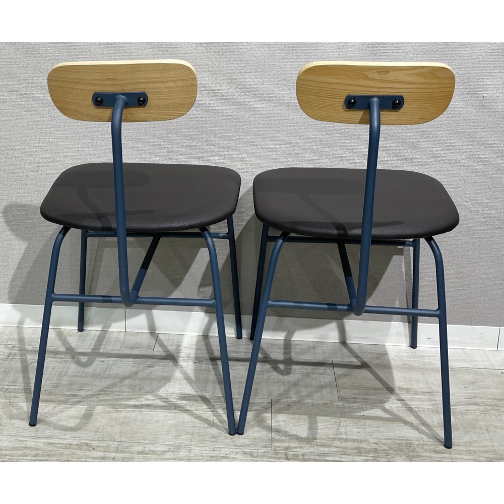 KGY-140937　チェア２脚セット［グレー］