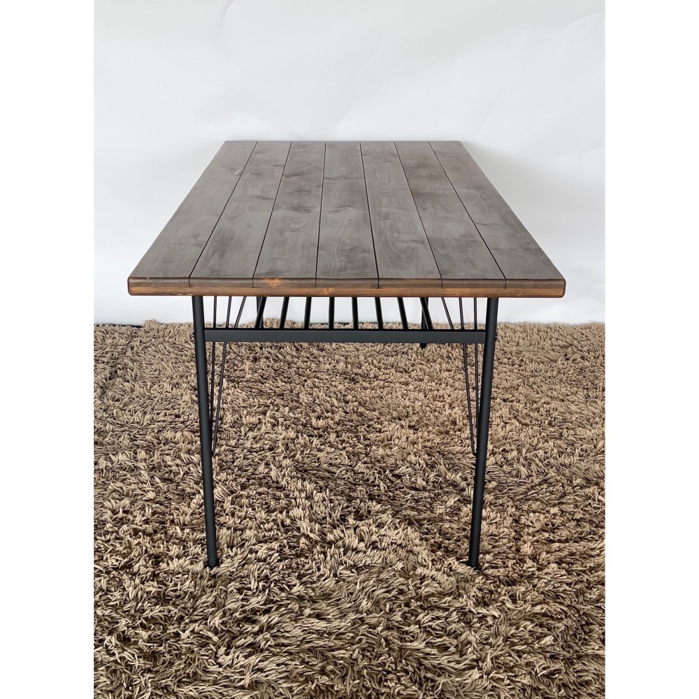 KGY-141477　ダイニング４点セット［ブラウン／ブラック］