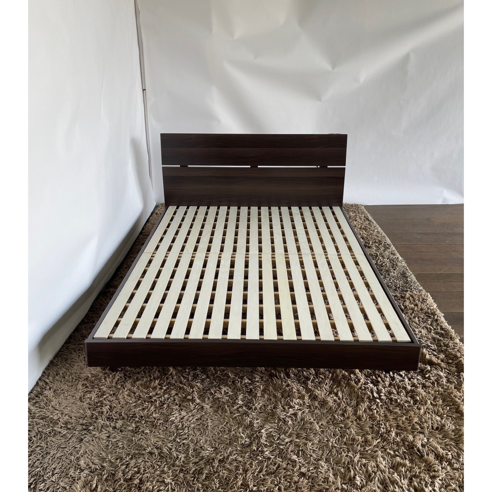 KGY-141575　ベッドフレーム［ダブル］［ブラウン］