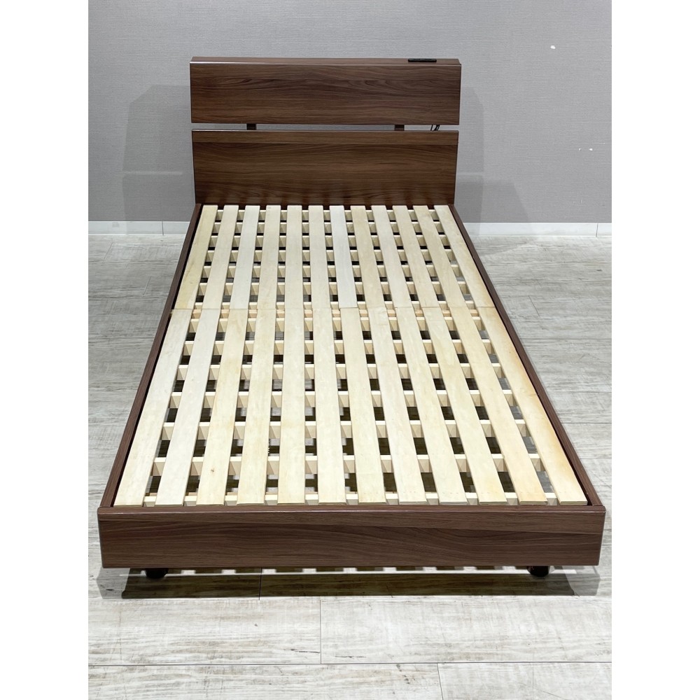 KGY-140997　ベッドフレーム［シングル］［ブラウン］