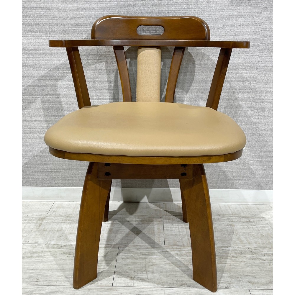 KGY-140671　回転チェア［ブラウン］