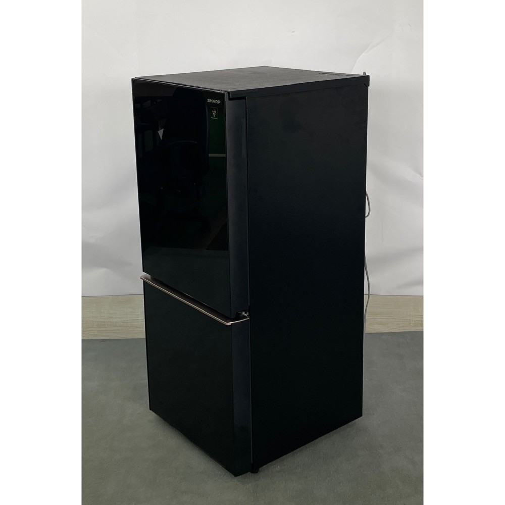 KGY-142518　冷凍冷蔵庫［１３７Ｌ］［左開き］［ピュアブラック］