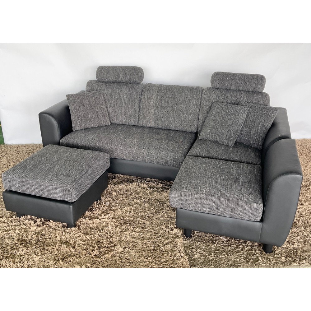 KGY-141486　ソファセット［ＬＯＷＹＡ］［グレー／ブラック］