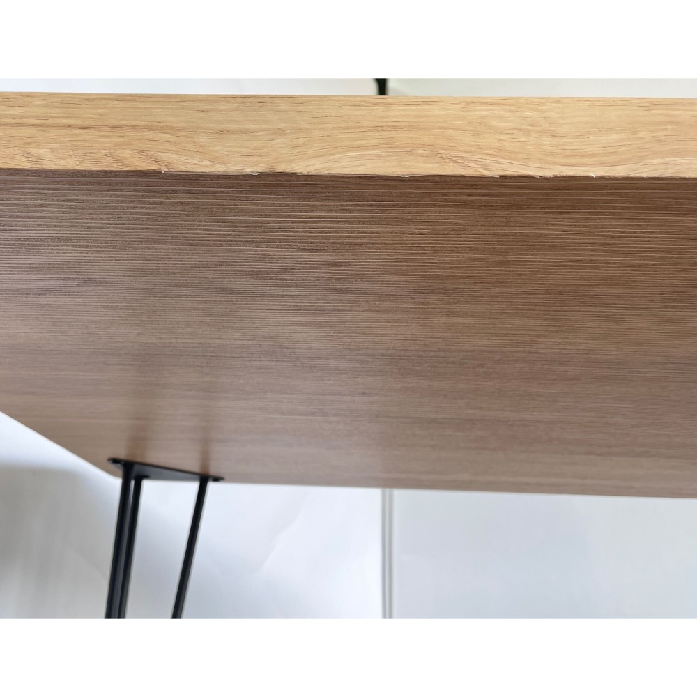 KGY-141503　ダイニング５点セット［ナチュラル／ブラック］