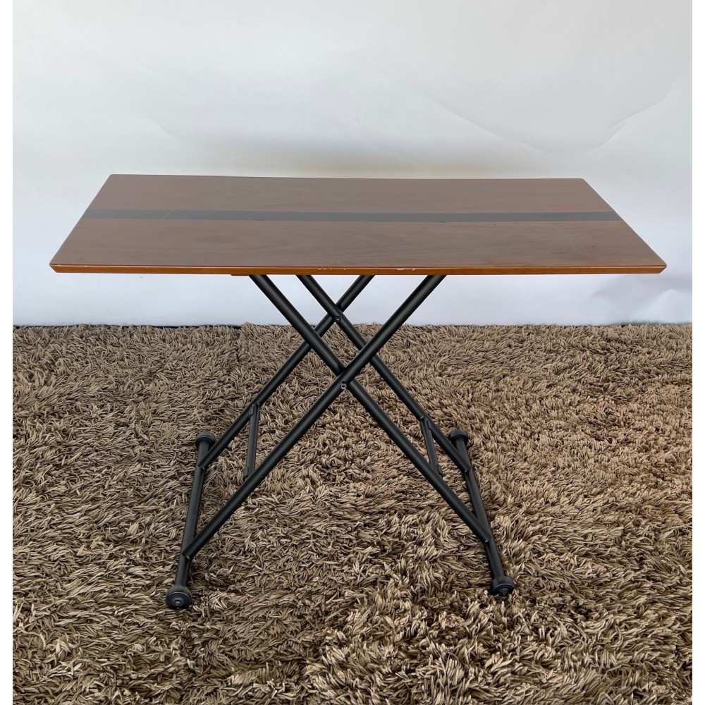 KGY-141571　昇降テーブル［ダークブラウン］