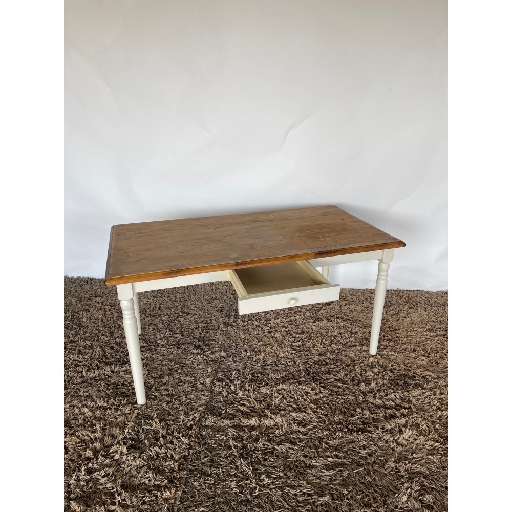 KGY-141589　ダイニング５点セット［ホワイト／ナチュラル］