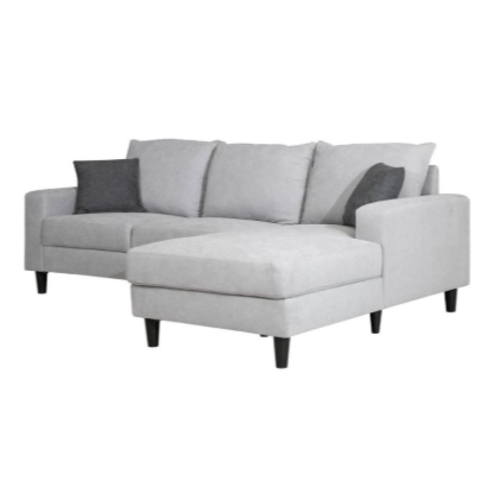 KZ-1113015　カウチソファ［座って右／左］［ダークグレー／グレー］