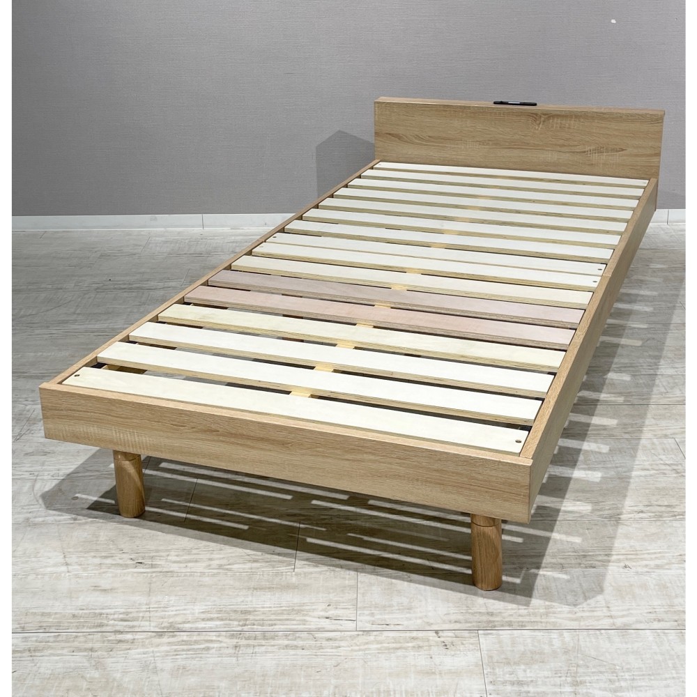 KGY-140998　ベッドフレーム［シングル］［ナチュラル］