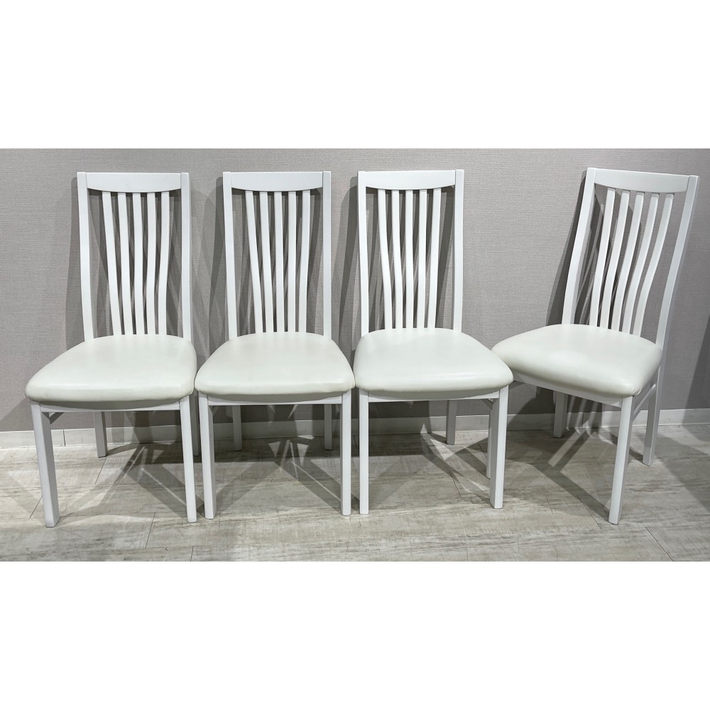 KGY-140939　チェア４脚セット［ホワイト］