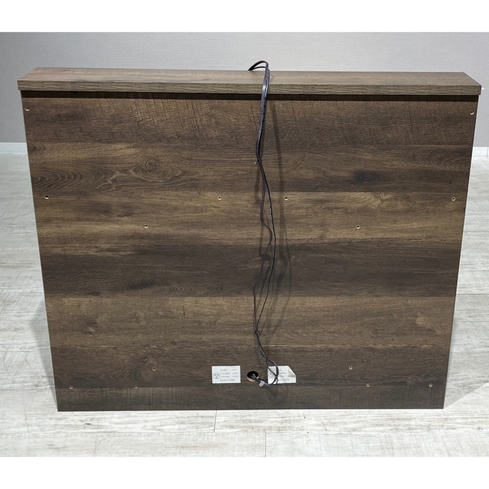 KGY-141160　収納付ベッドフレーム［シングル］［ブラウン］