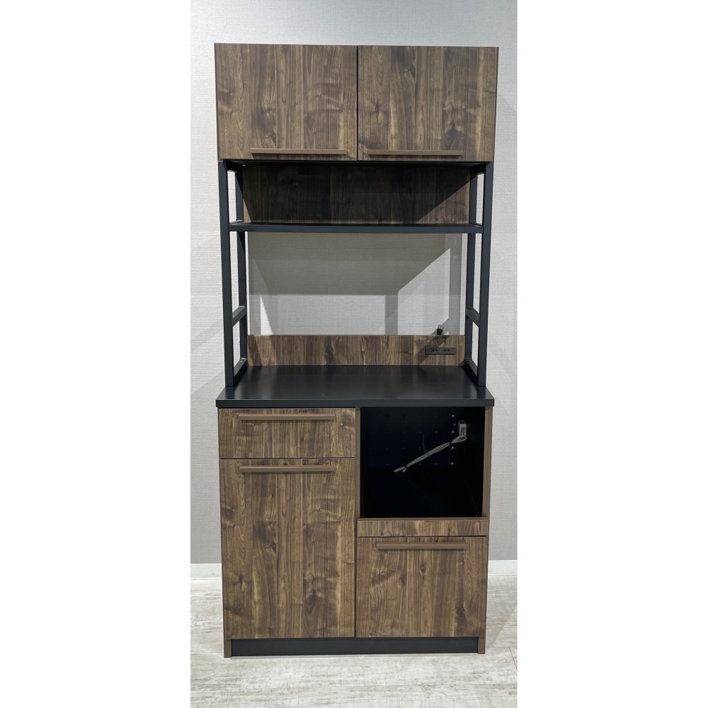 KGY-141015　食器棚［ブラウン／ブラック］