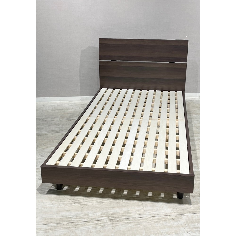 KGY-141148　ベッドフレーム［シングル］［ブラウン］