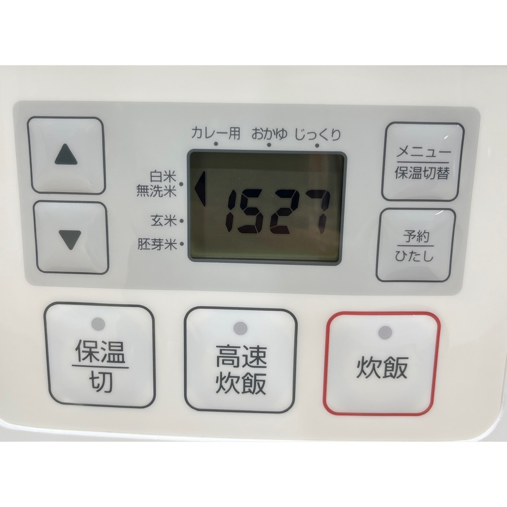 KGY-139692　炊飯器３合［ニトリ］［ホワイト］