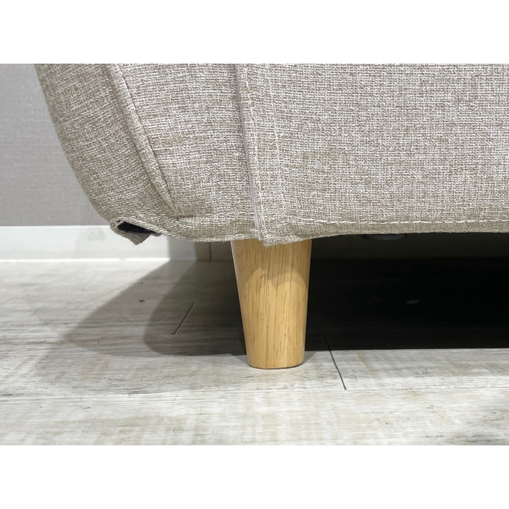 KGY-140785　３Ｐソファ＋クッション７個付き［ライトグレー］