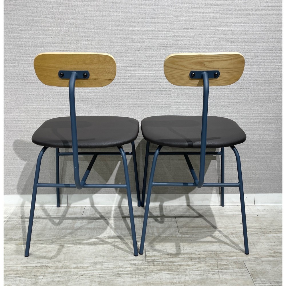 KGY-140936　チェア２脚セット［グレー］