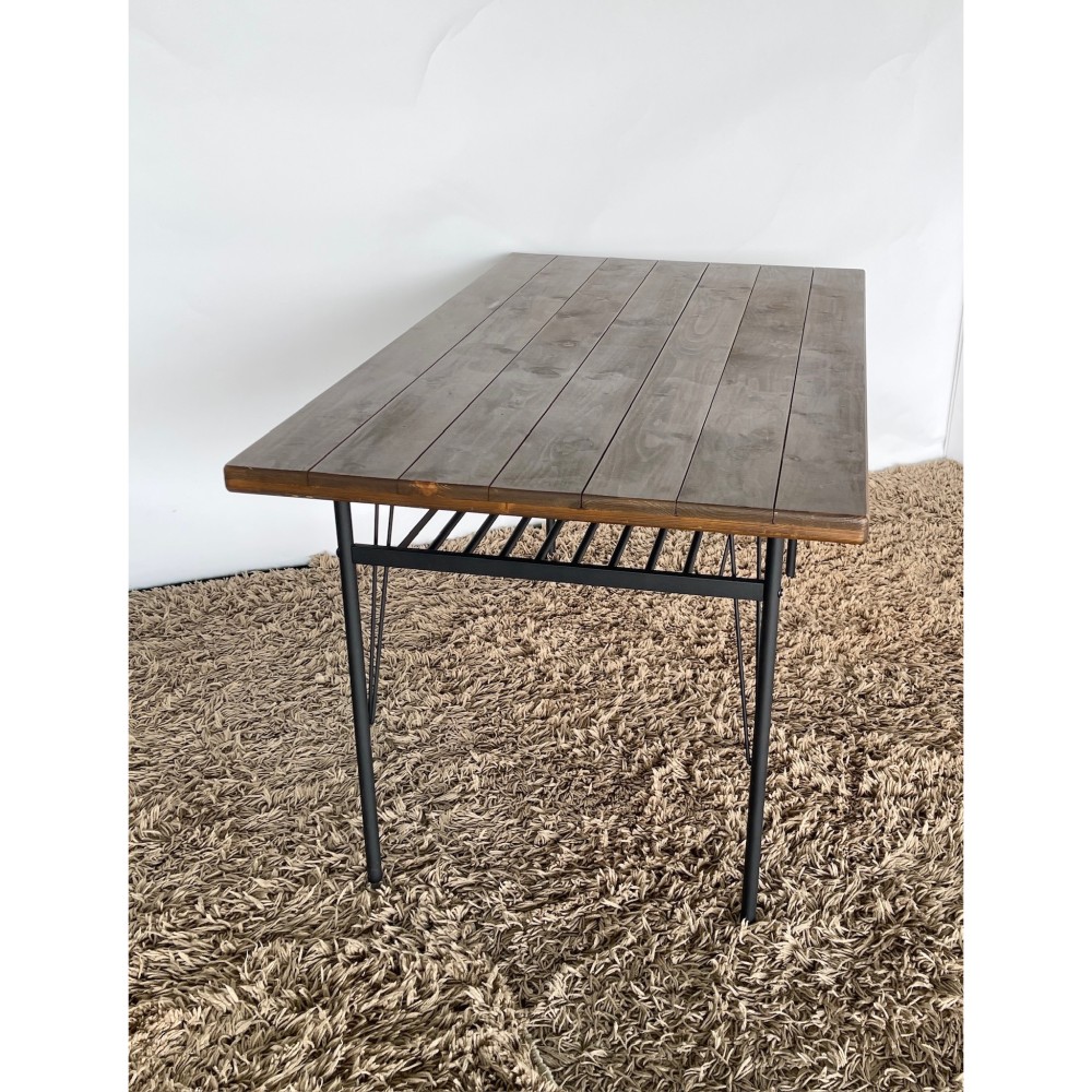 KGY-141477　ダイニング４点セット［ブラウン／ブラック］