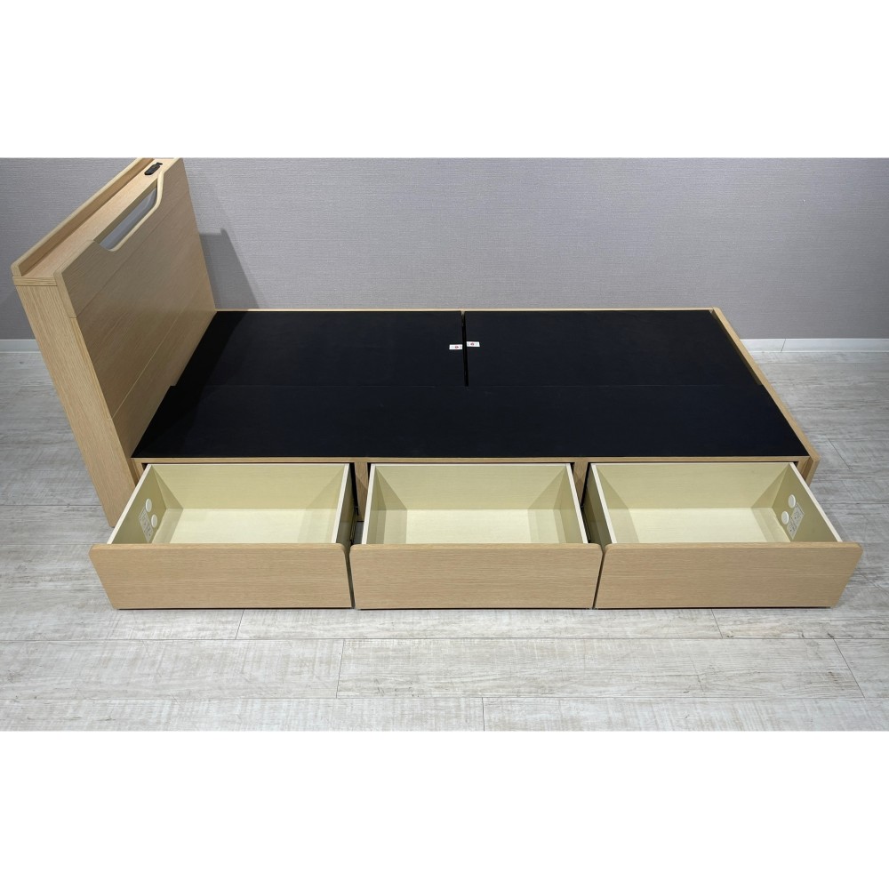 KGY-140505　ベッドフレーム［シングル］［ナチュラル］