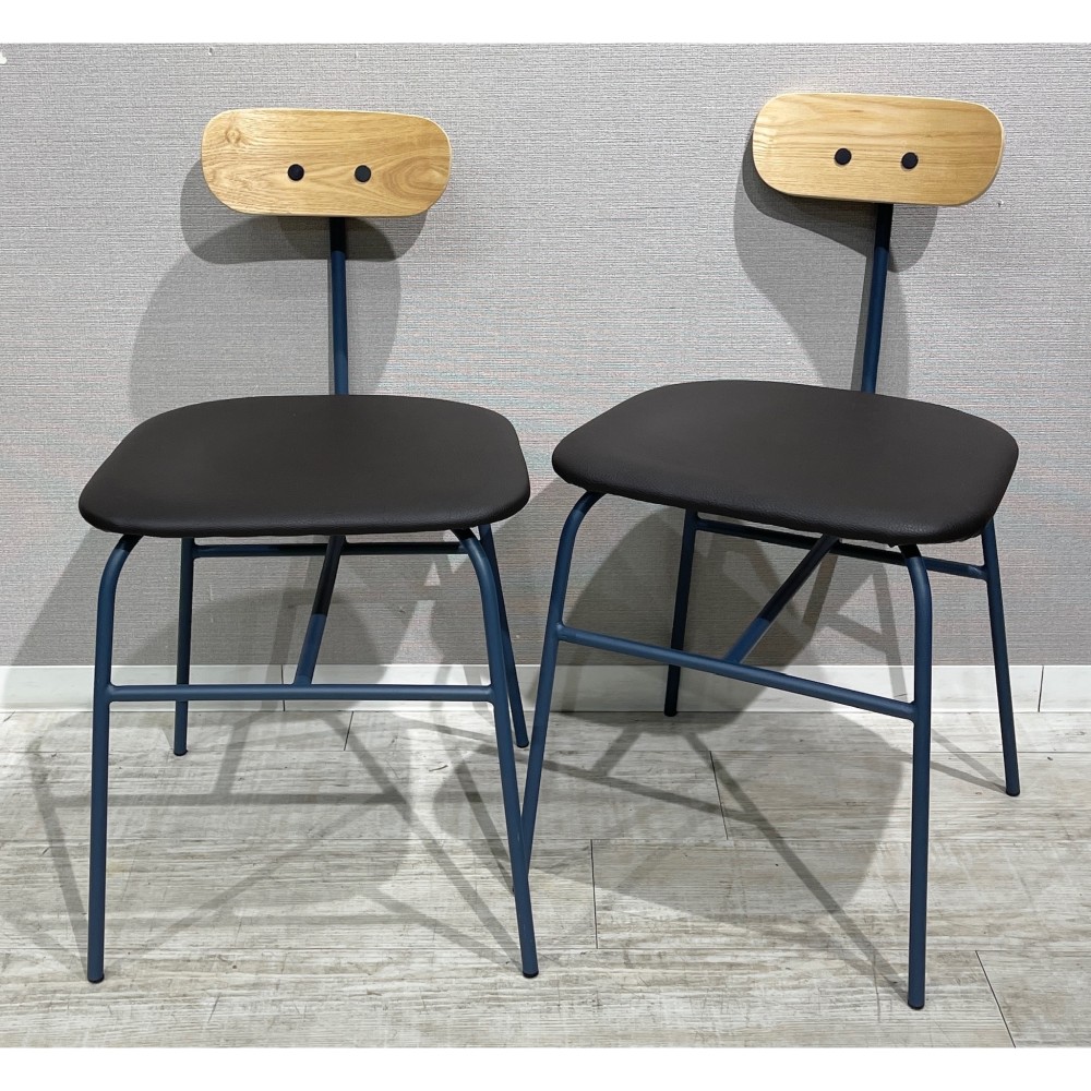 KGY-140937　チェア２脚セット［グレー］