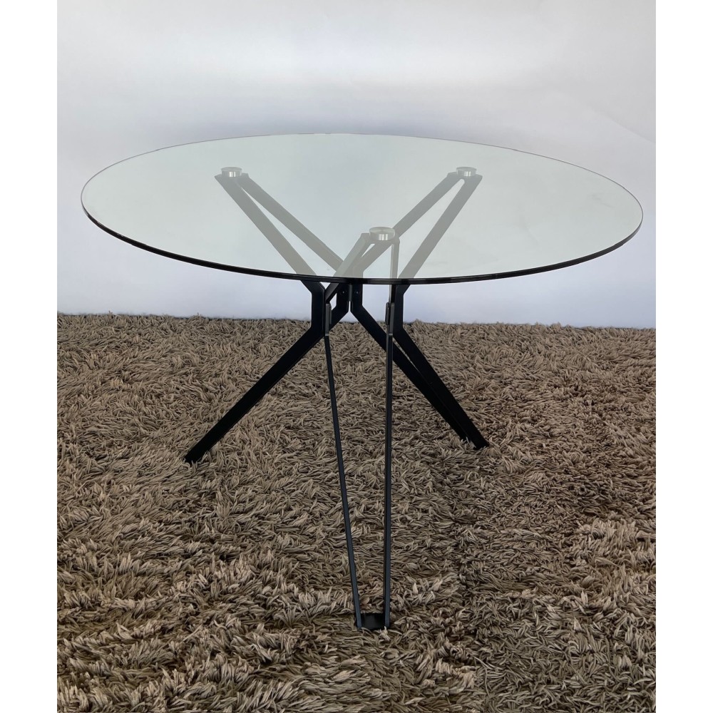 KGY-141572　ガラステーブル［ブラック］