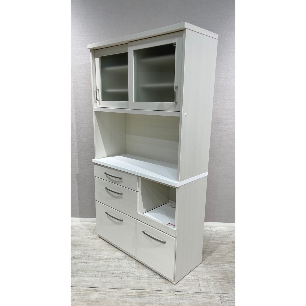 KGY-141102　食器棚［ニトリ］［ホワイト］