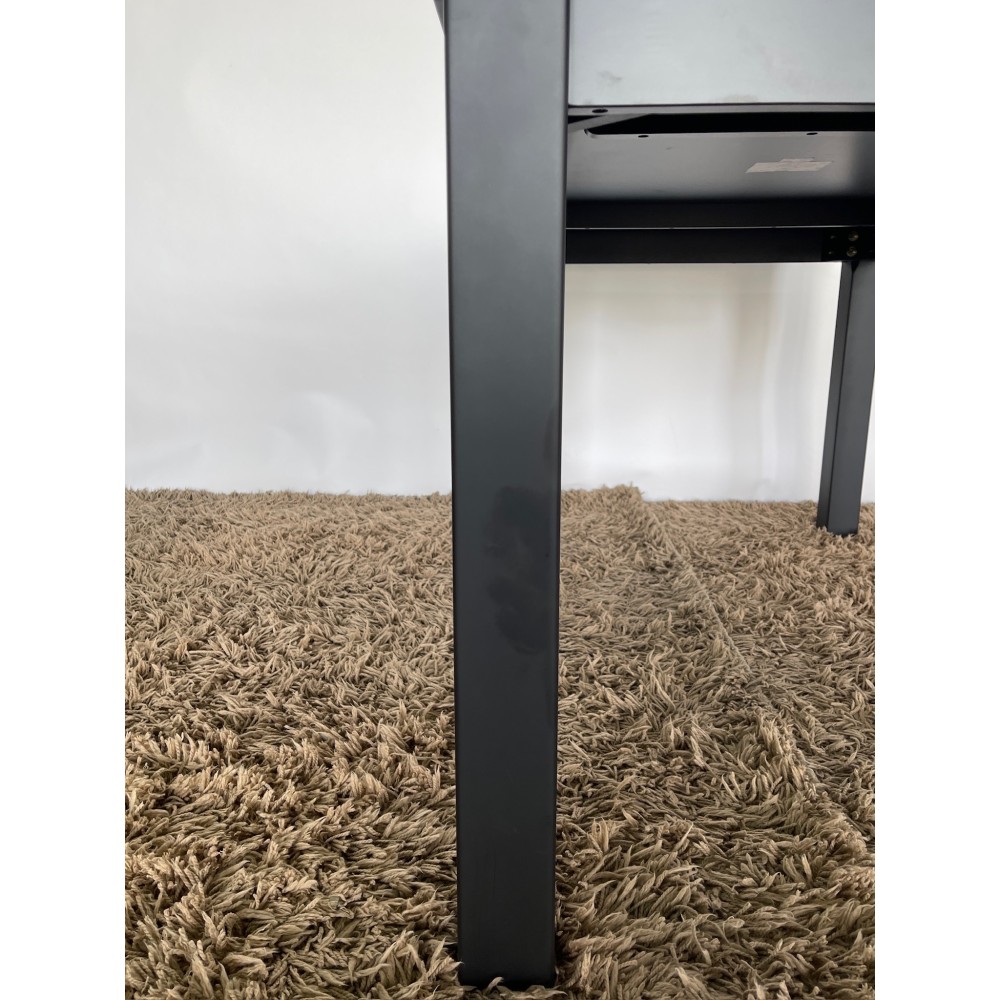 KGY-141583　ダイニング５点セット［ブラック］