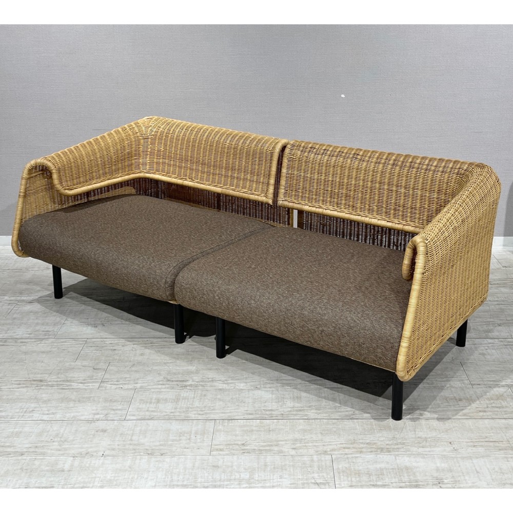 KGY-141093　２Ｐソファ［ナチュラル］