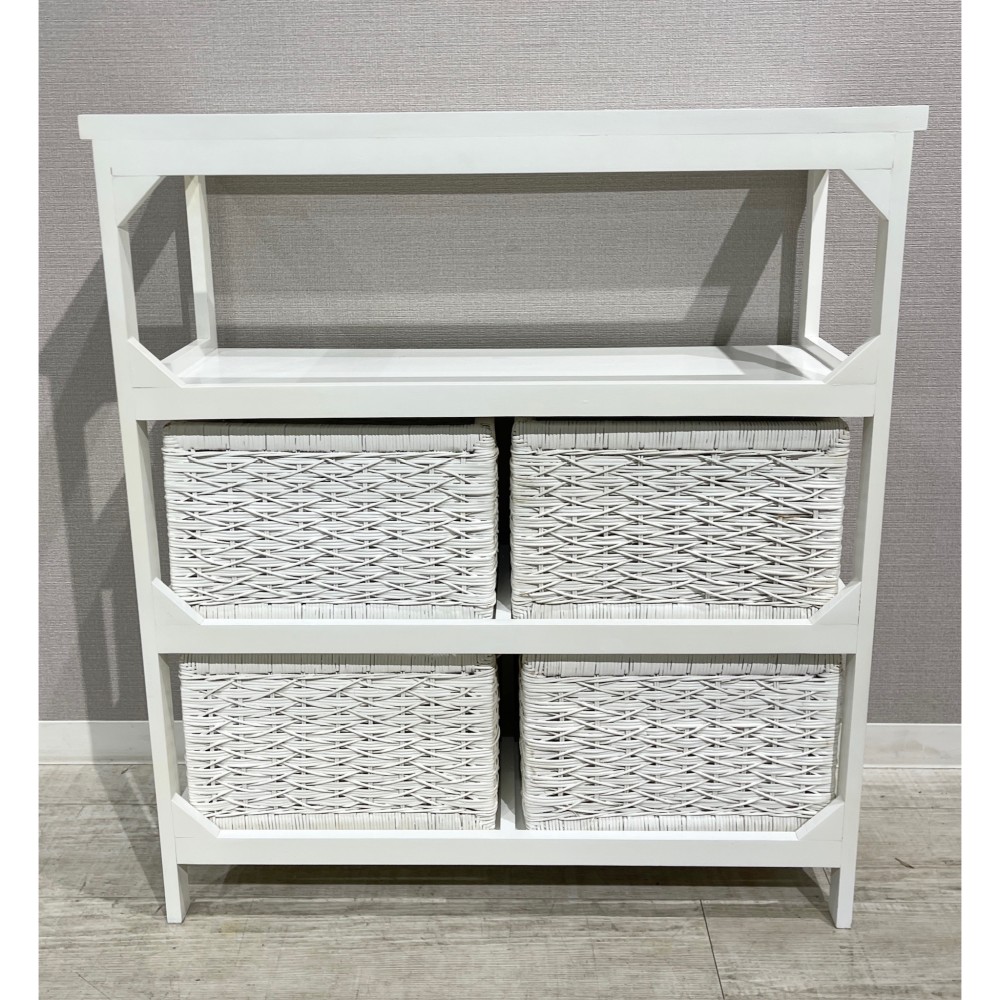 KGY-141011　ガラスチェスト［ホワイト］