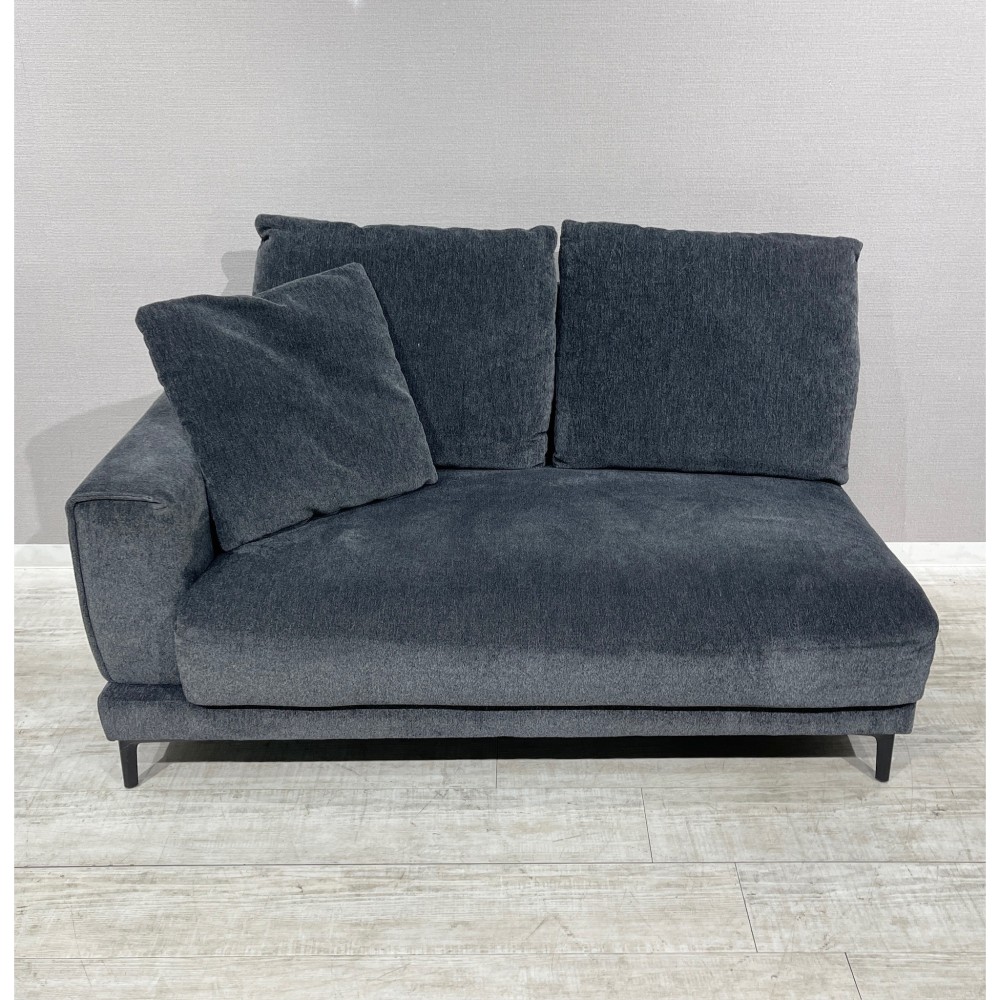 KGY-140782　座って左カウチソファセット［グレー］