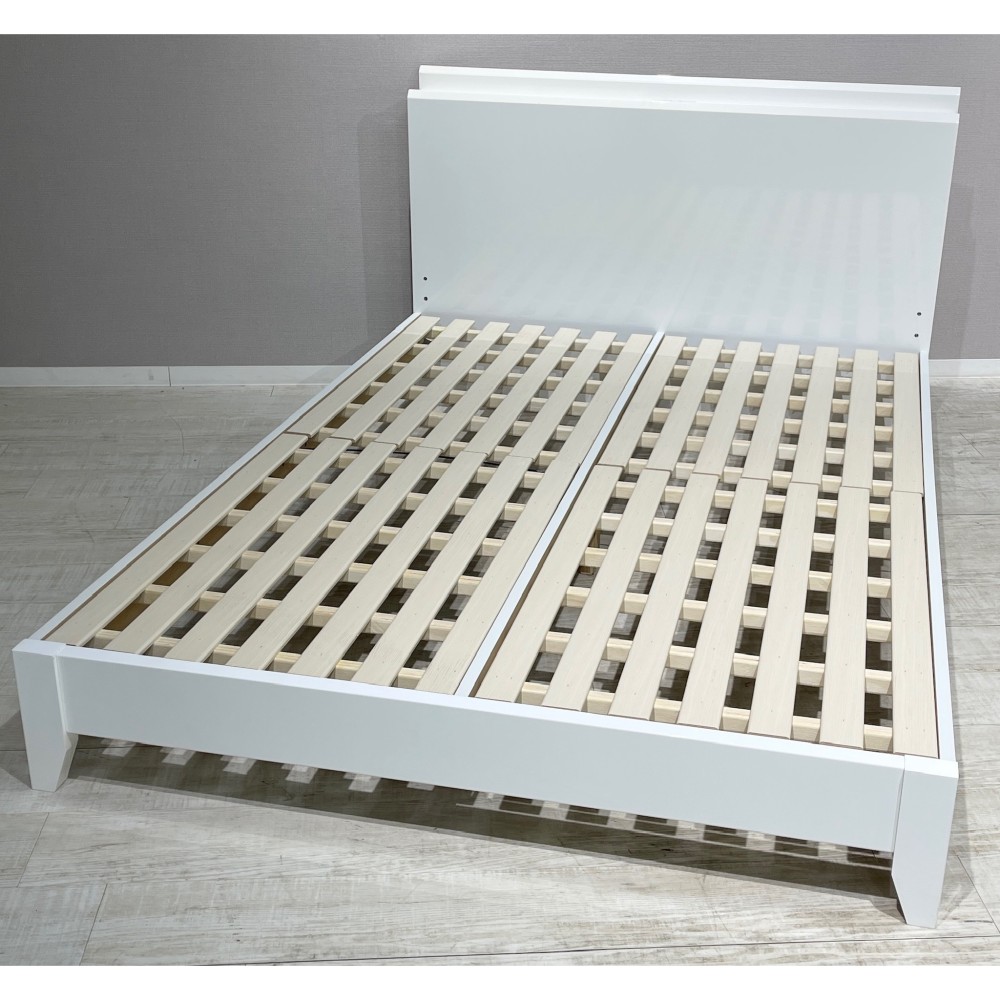 KGY-141158　ベッドフレーム［ニトリ］［ダブル］［ホワイト］