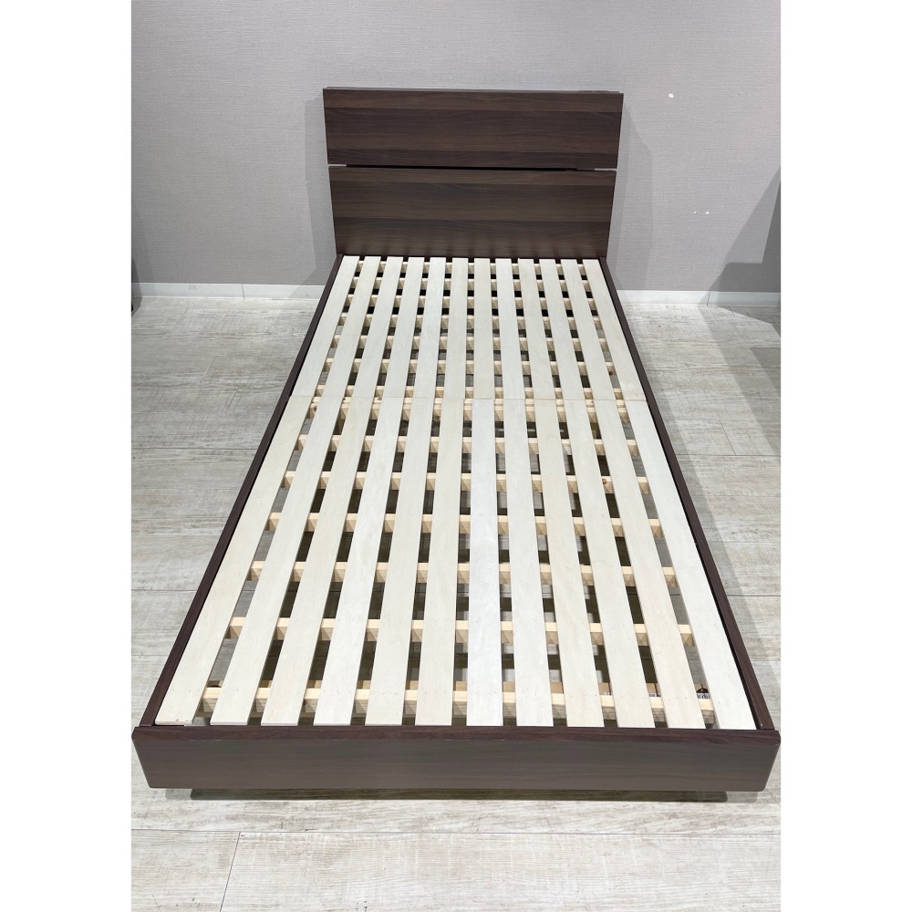 KGY-141148　ベッドフレーム［シングル］［ブラウン］