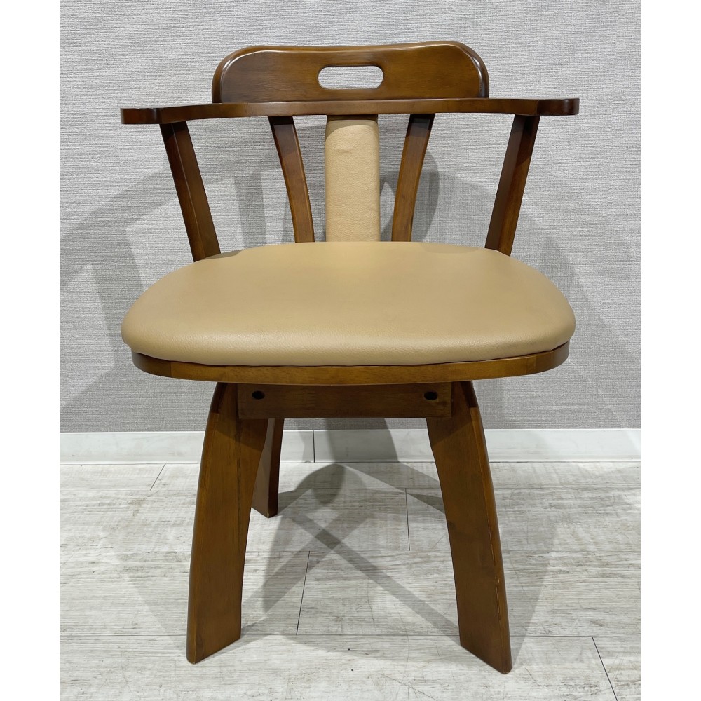 KGY-140670　回転チェア［ブラウン］